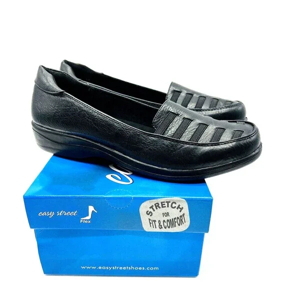 easy street Shoes Easy Street Genesis Loafer Flats Black